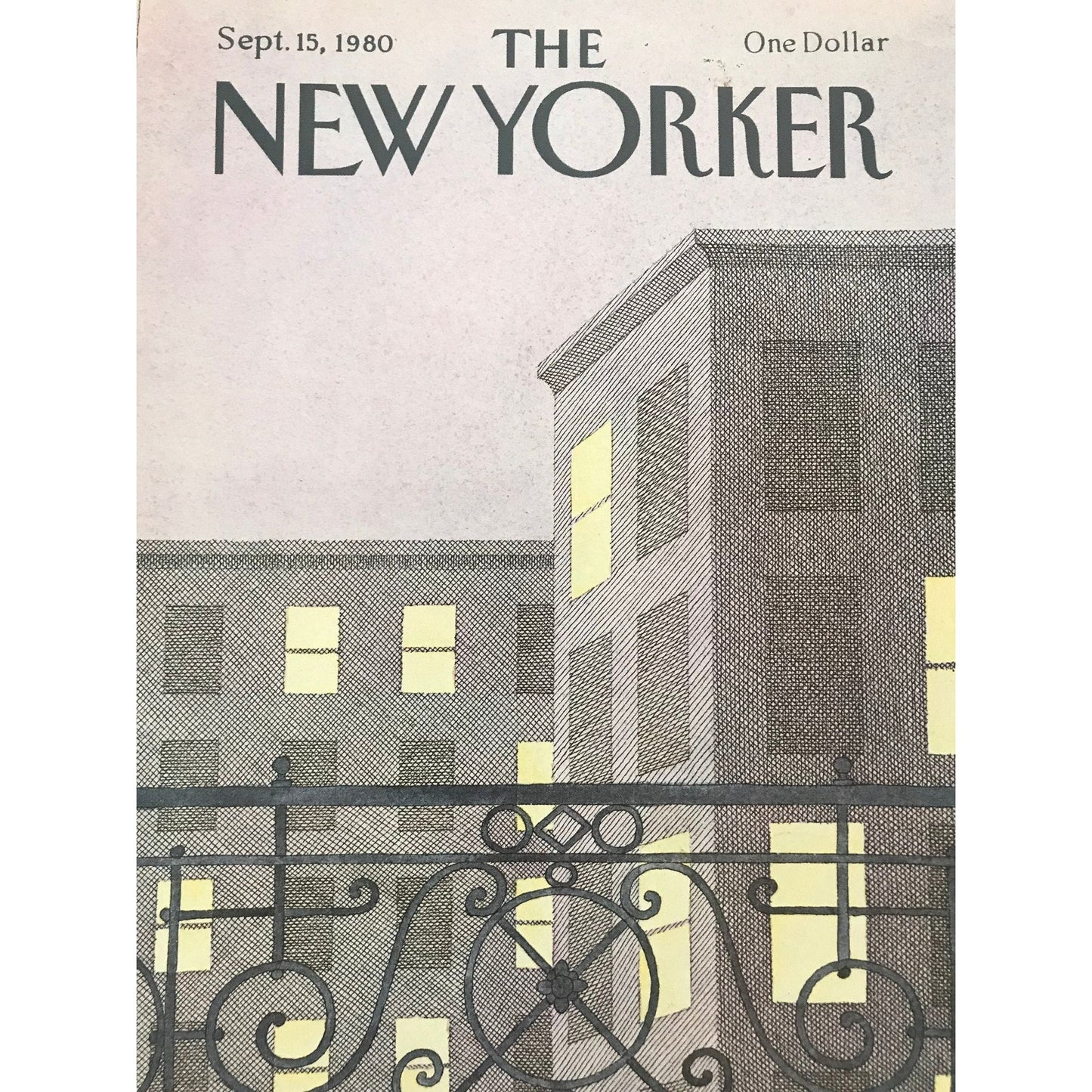 NEW YORKER Magazine cover - September 15, 1980