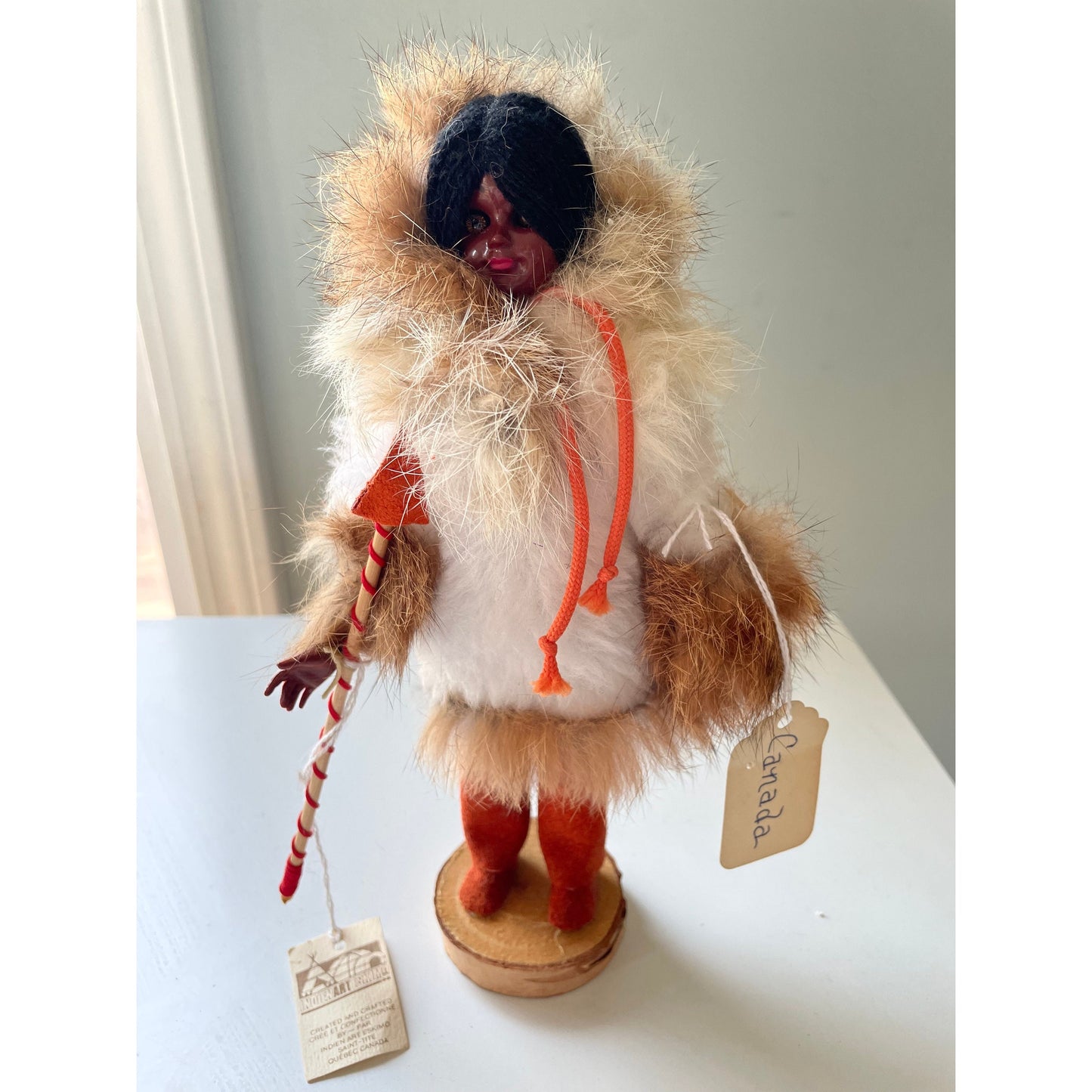 Stunning vintage Indian art Eskimo collectible art Doll - Made in Canada