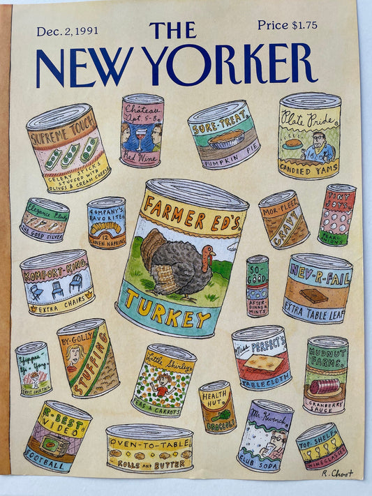 The NEW YORKER cover only - December 2, 1991
