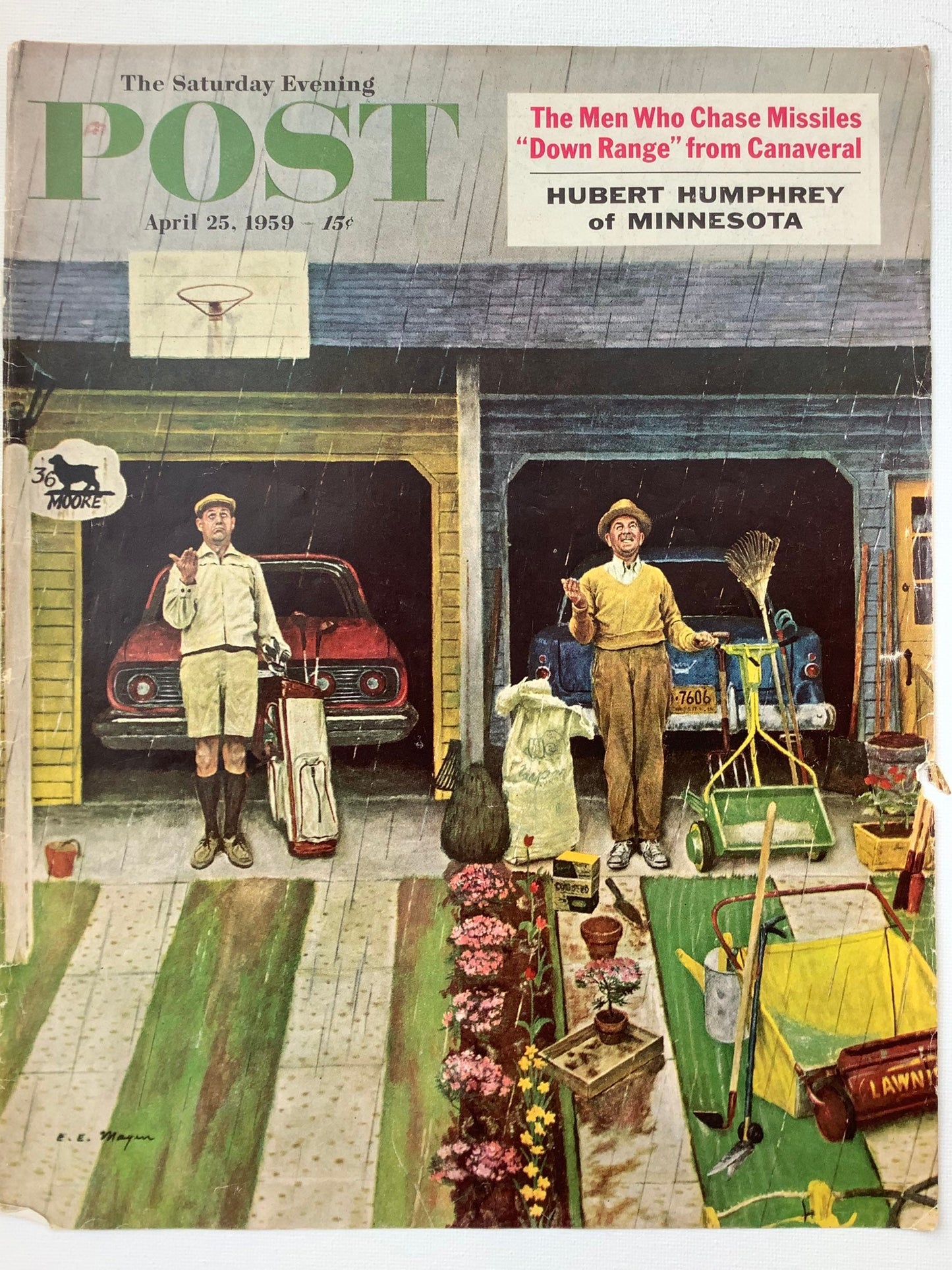 RARE - Saturday Evening Post - Original Cover - April 25, 1959