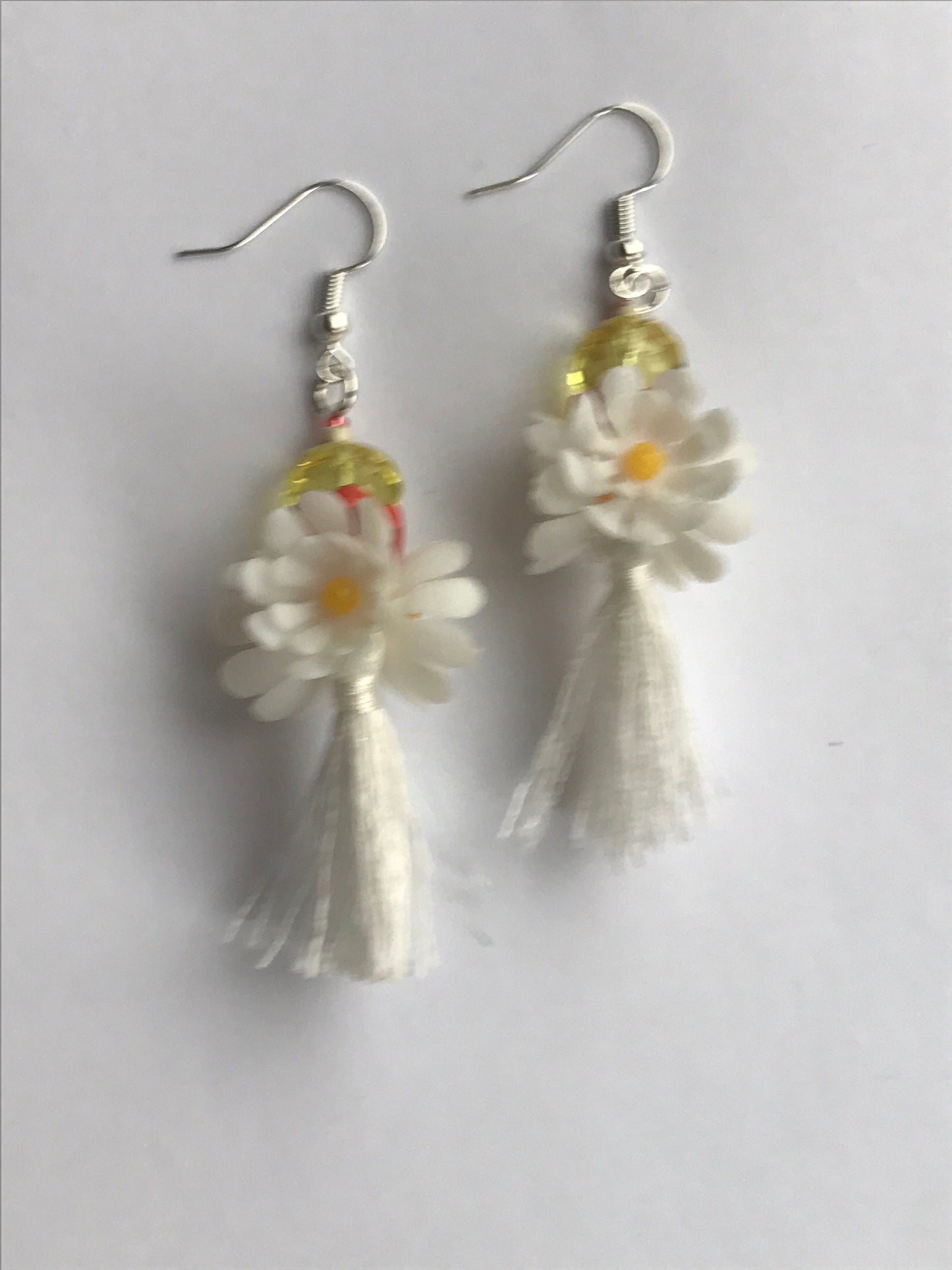 My unique, one-of-a-kind handmade by me - FUN, Bohemian style tassel beaded drop earrings