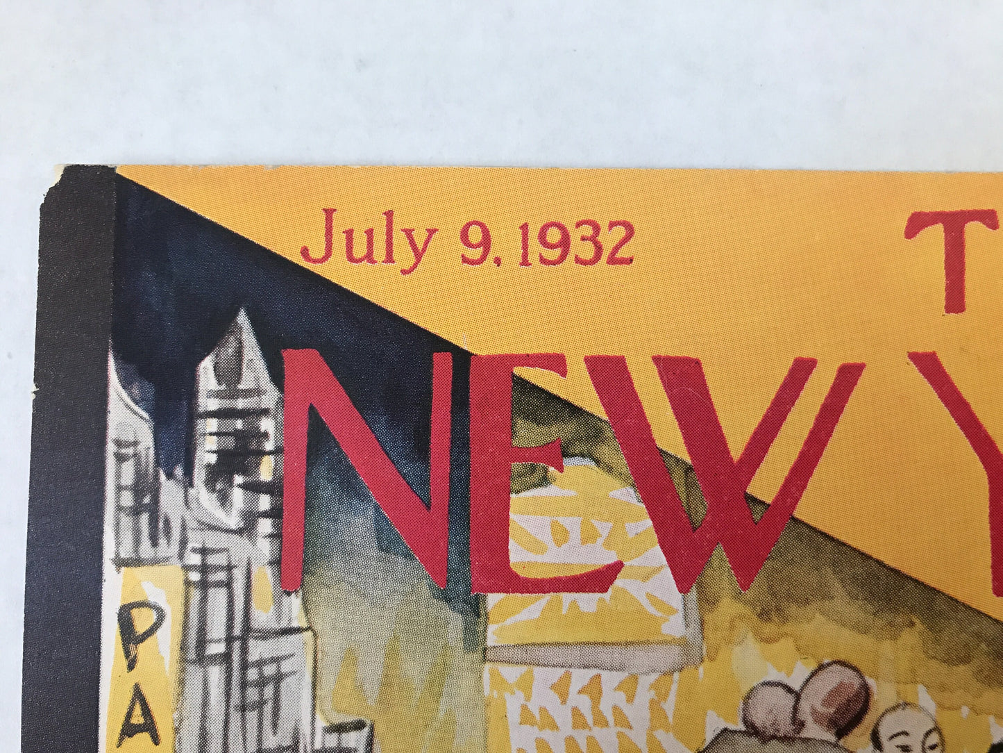 The NEW YORKER Magazine very rare original cover - July 9, 1932 - Virginia Andrews