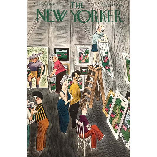 The NEW YORKER Magazine original cover - July 26, 1941 - "Art Fair" by Richard Taylor