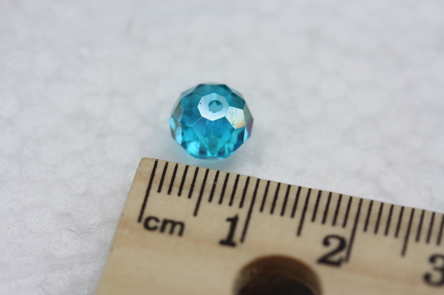 Blue vintage crystal beads - 8 mm