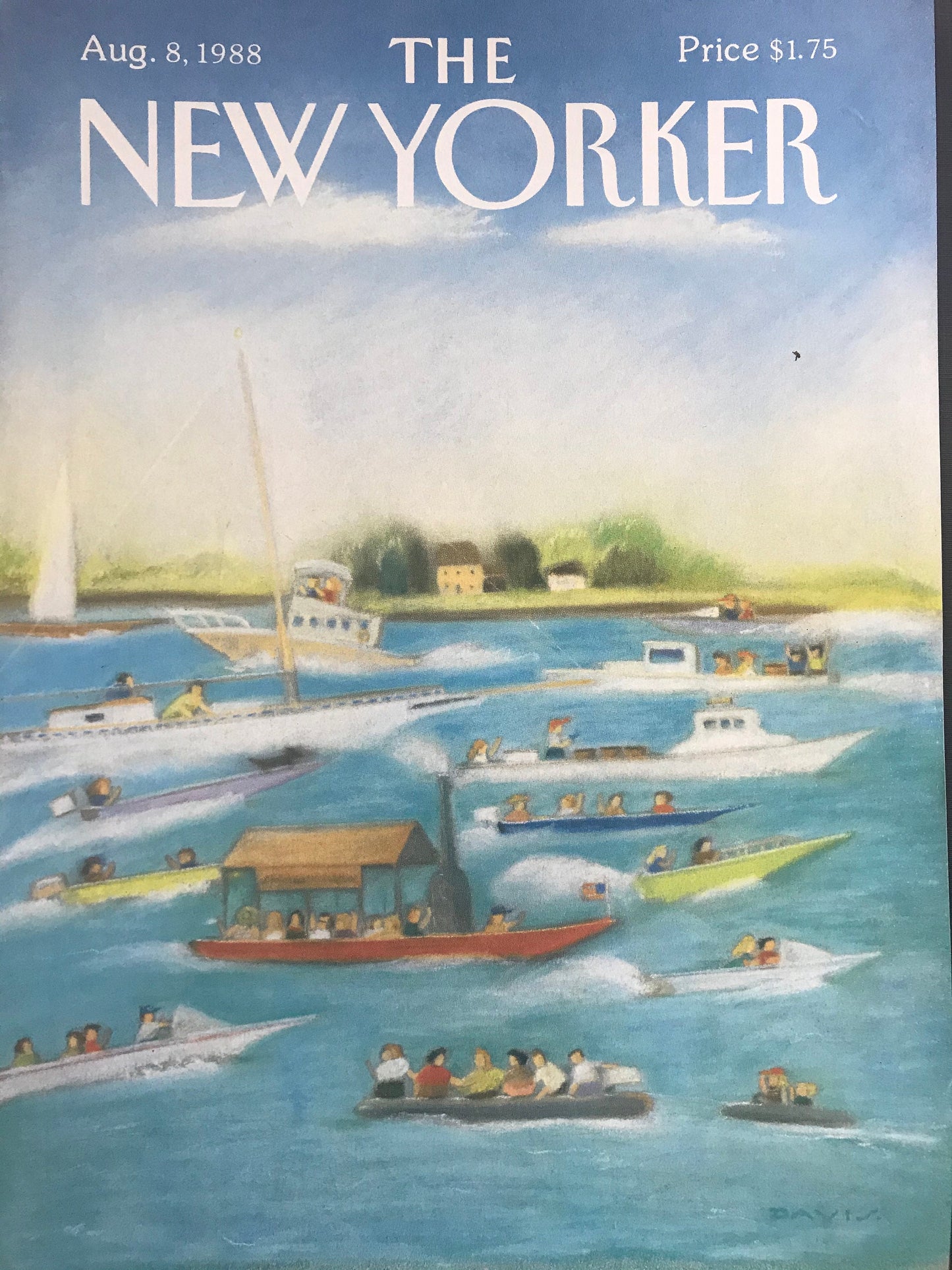 Vintage NEW YORKER Magazine original cover - August 8, 1988