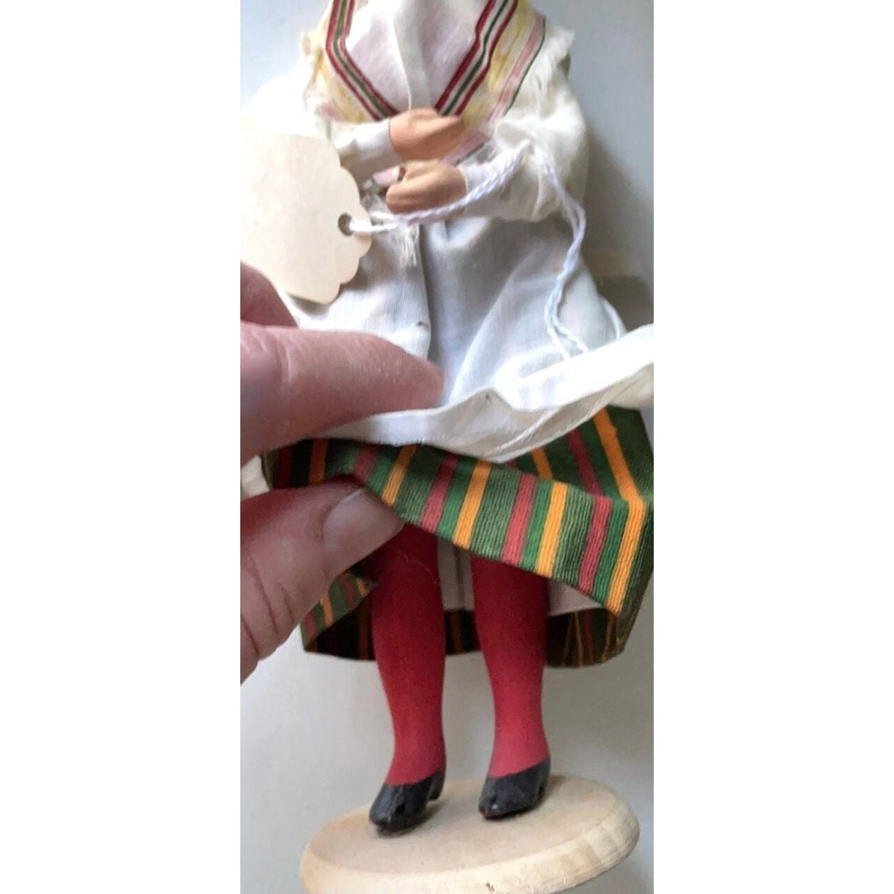 Rare vintage Suomalainen Kansallispuku doll figurine Handmade in Finland