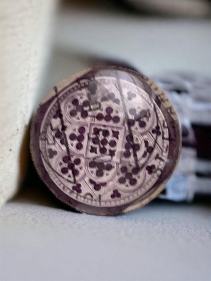 Necklace pendant or pin made from a genuine vintage postage stamp from Switzerland - Helvetia