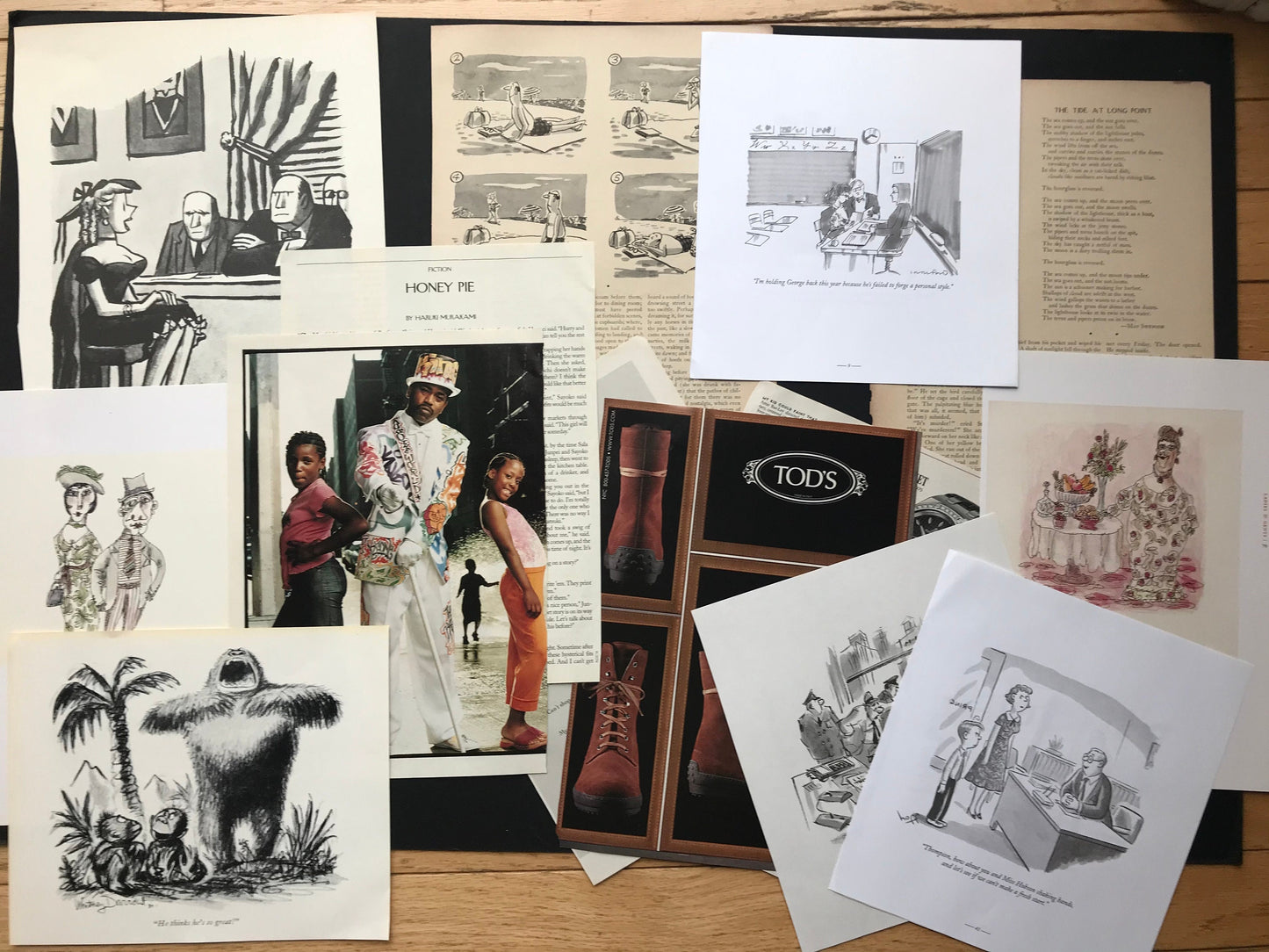 For The NEW YORKER Magazine lover - 3 dozen+ lot of cartoons, ads and art from original New Yorker magazines and books - 1950's till today