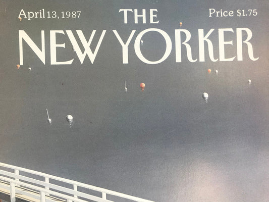 NEW YORKER Magazine original cover - vintage - April 13, 1987 by Gretchen Dow Simpson