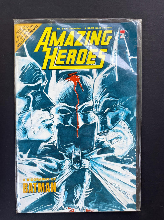 Amazing Heroes #84 Comic Book Magazine | 1985 Superhero News & Reviews | Indie and Marvel/DC Preview