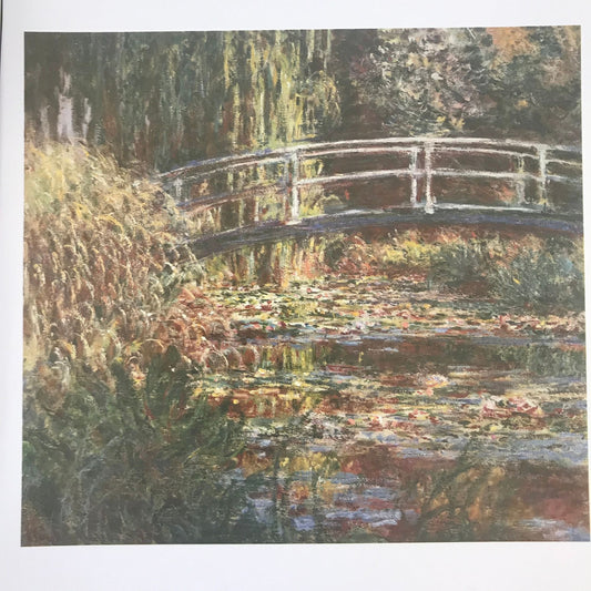Stunning vintage Monet print  - approx. 8" tall x 6 1/2" wide
