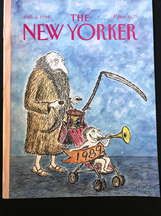 January 2, 1989 - Your choice of cover only OR complete issue  of The New Yorker Magazine