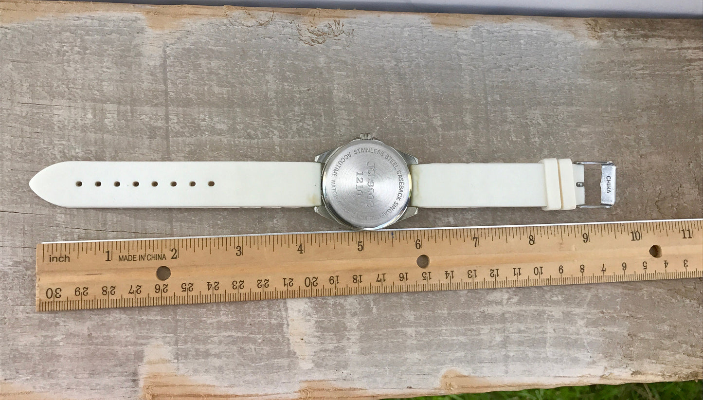 Accutime wrist watch jcr9000 1210 - pretty but needs repair or use for parts