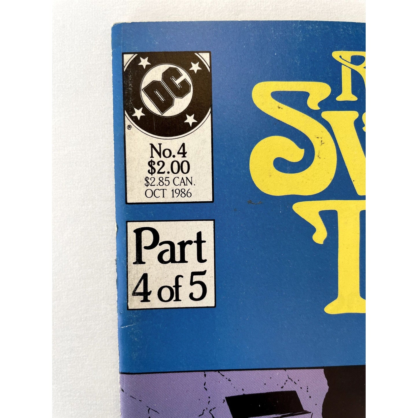 Vintage comic book like new - Roots Of Swamp Thing Part 4 - October 1986