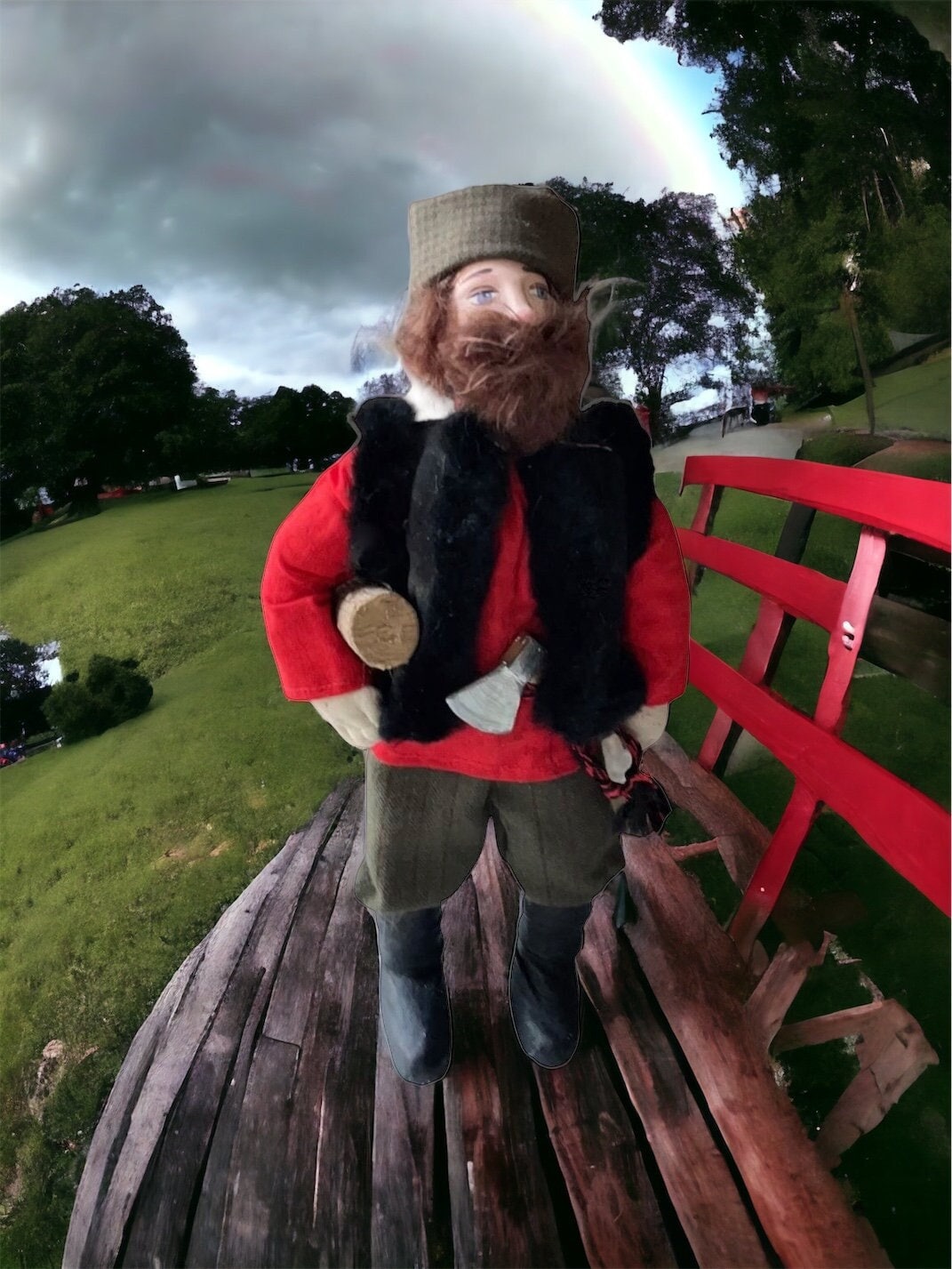 Vintage collectible Doll figurine from Norway