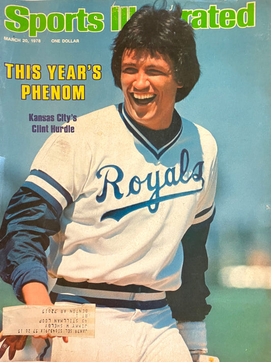 Sports Illustrated Magazine complete issue - March 20, 1978 - Kansas City Royals Clint Hurdle - Royals baseball