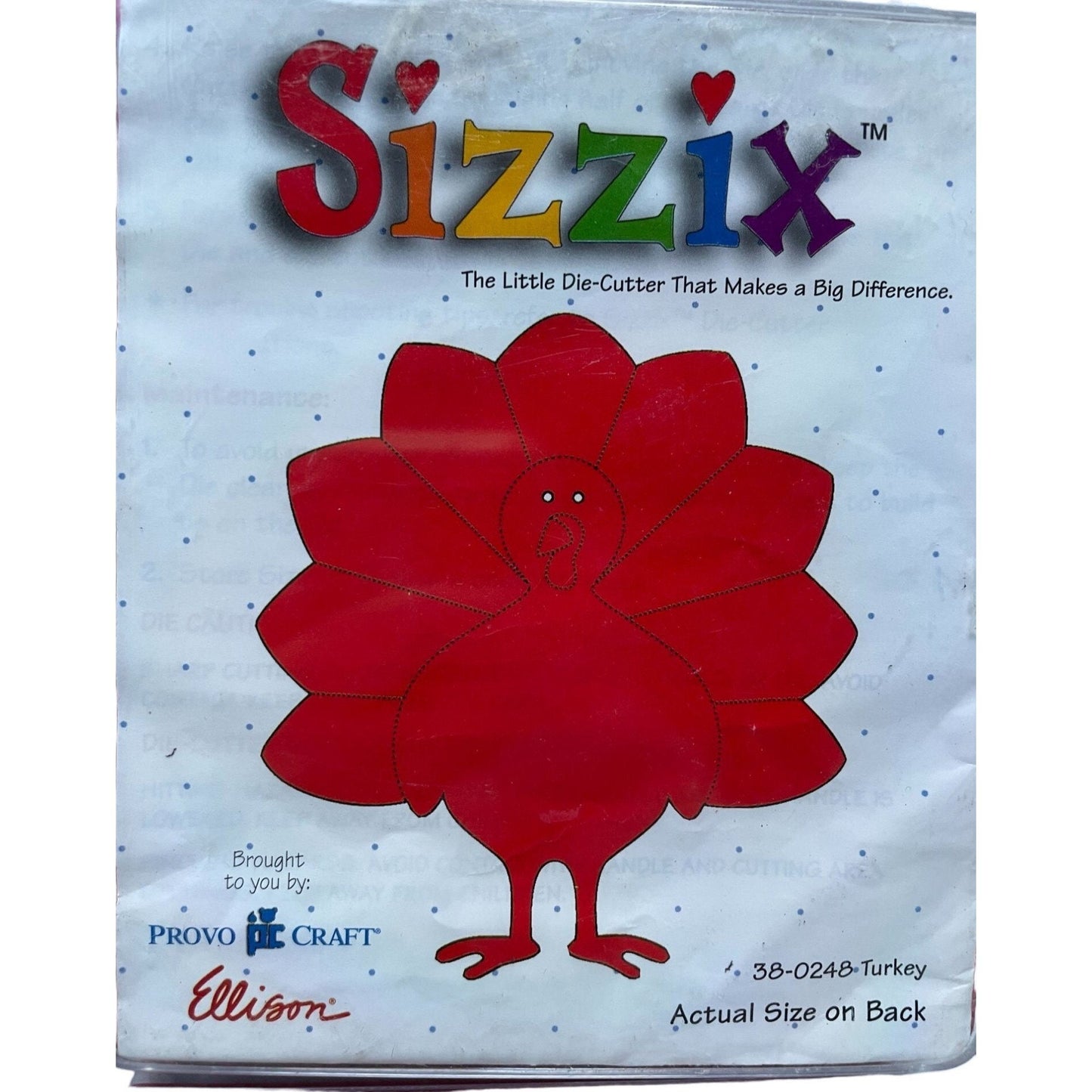 Sizzix Die Cutters - your choice - cracked egg, turkey, filmstrip, album cover, wood sign, angel