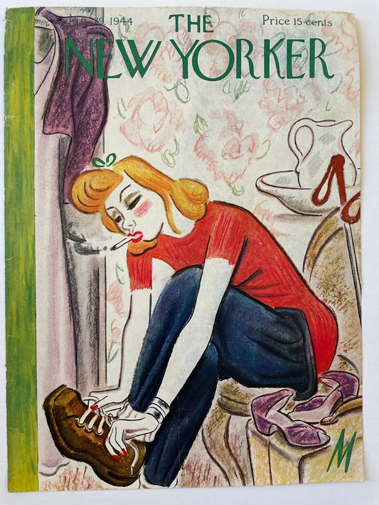 Very Rare, Very old NEW YORKER Magazine original cover - January 29, 1944