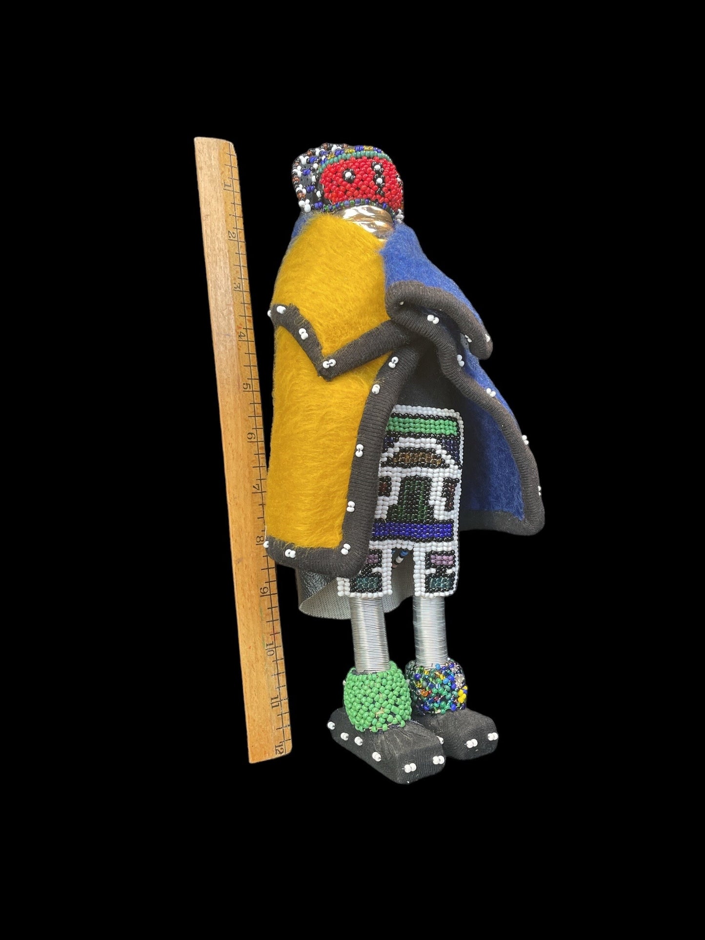 South African Ndebele Tribe Vintage handmade beaded ceremonial doll - exquisite, rare