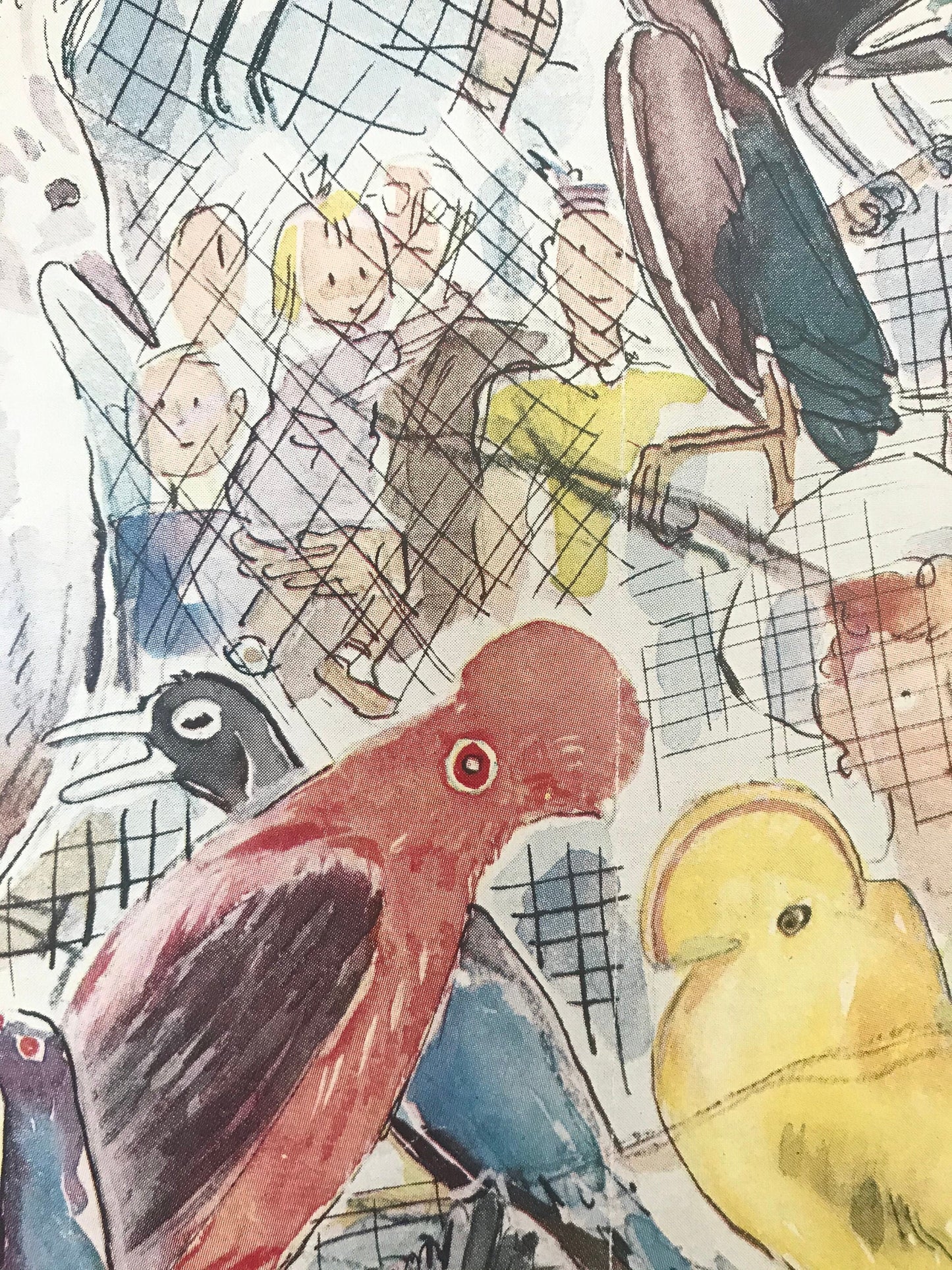 RARE - The NEW YORKER Magazine cover - May 5, 1956 - by Garrett Price - birds, parrots