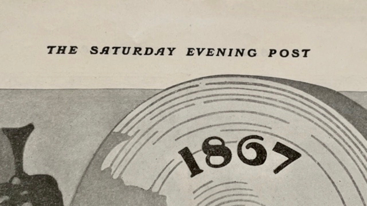 1917 Original Alexander Brothers Philadelphia full page leather advertisement from a 1917 issue of The Saturday Evening Post