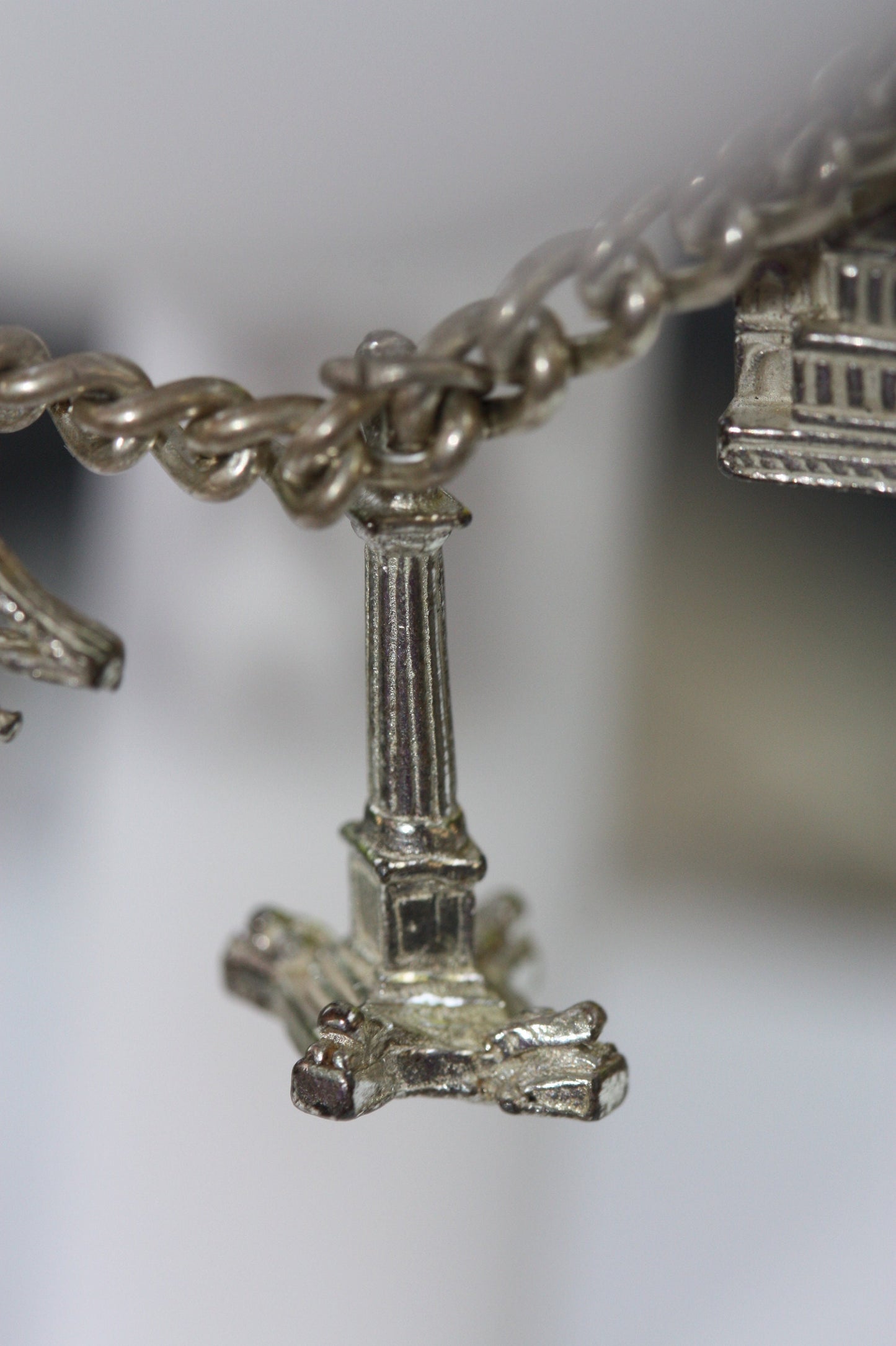 Vintage British European Charm Bracelet - 7 charms