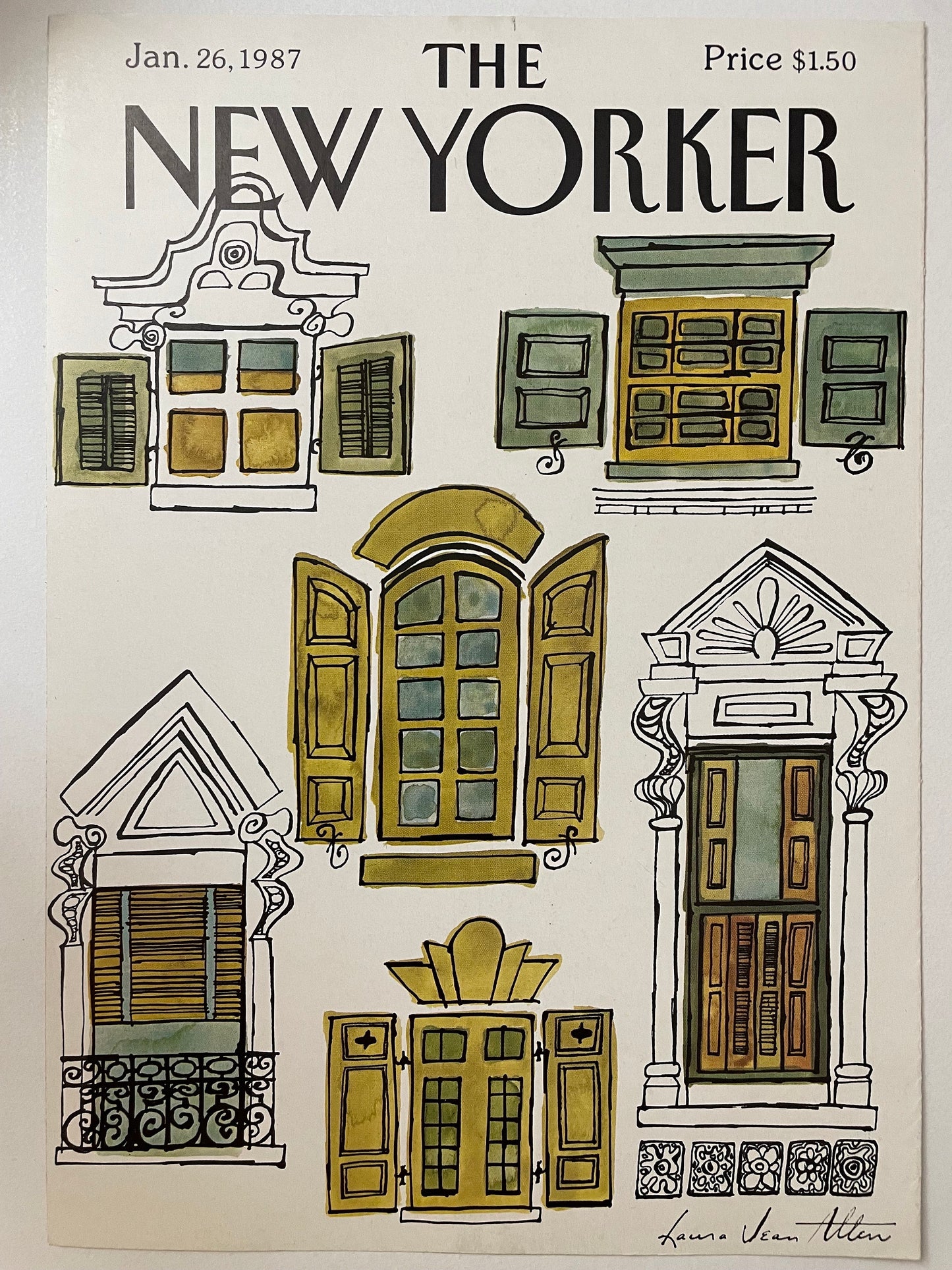 January 26, 1987 - The NEW YORKER Magazine original cover