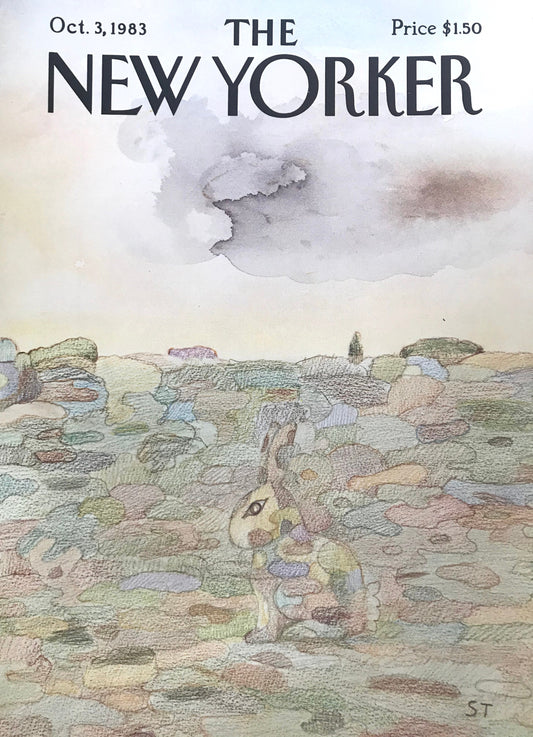 The NEW YORKER cover only - October 3, 1983 - Rabbit