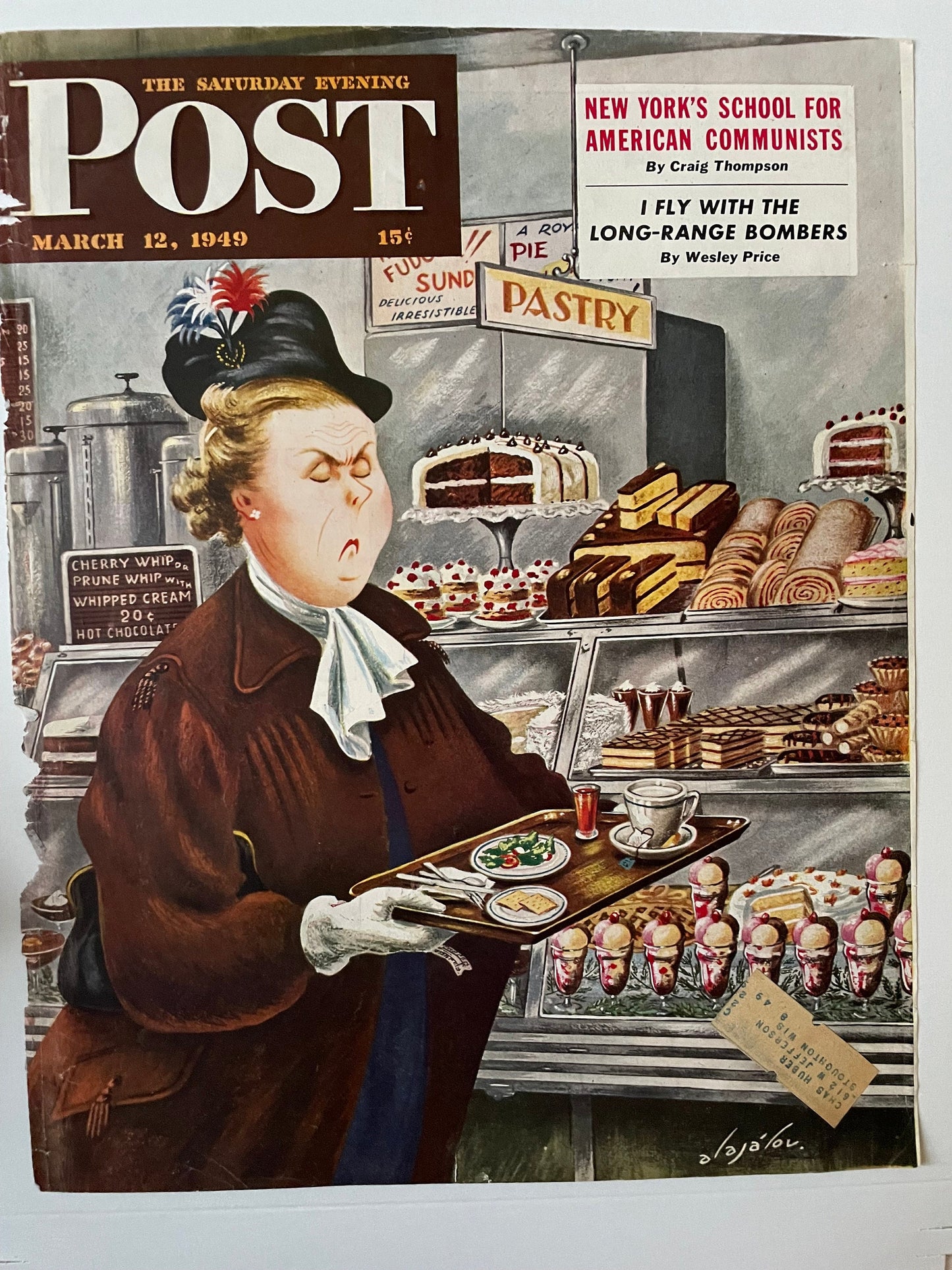 RARE - Saturday Evening Post - Original Cover - March 12, 1949