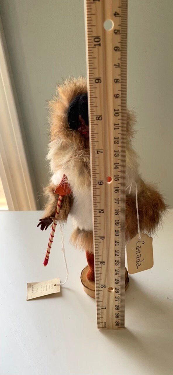 Stunning vintage Indian art Eskimo collectible art Doll - Made in Canada