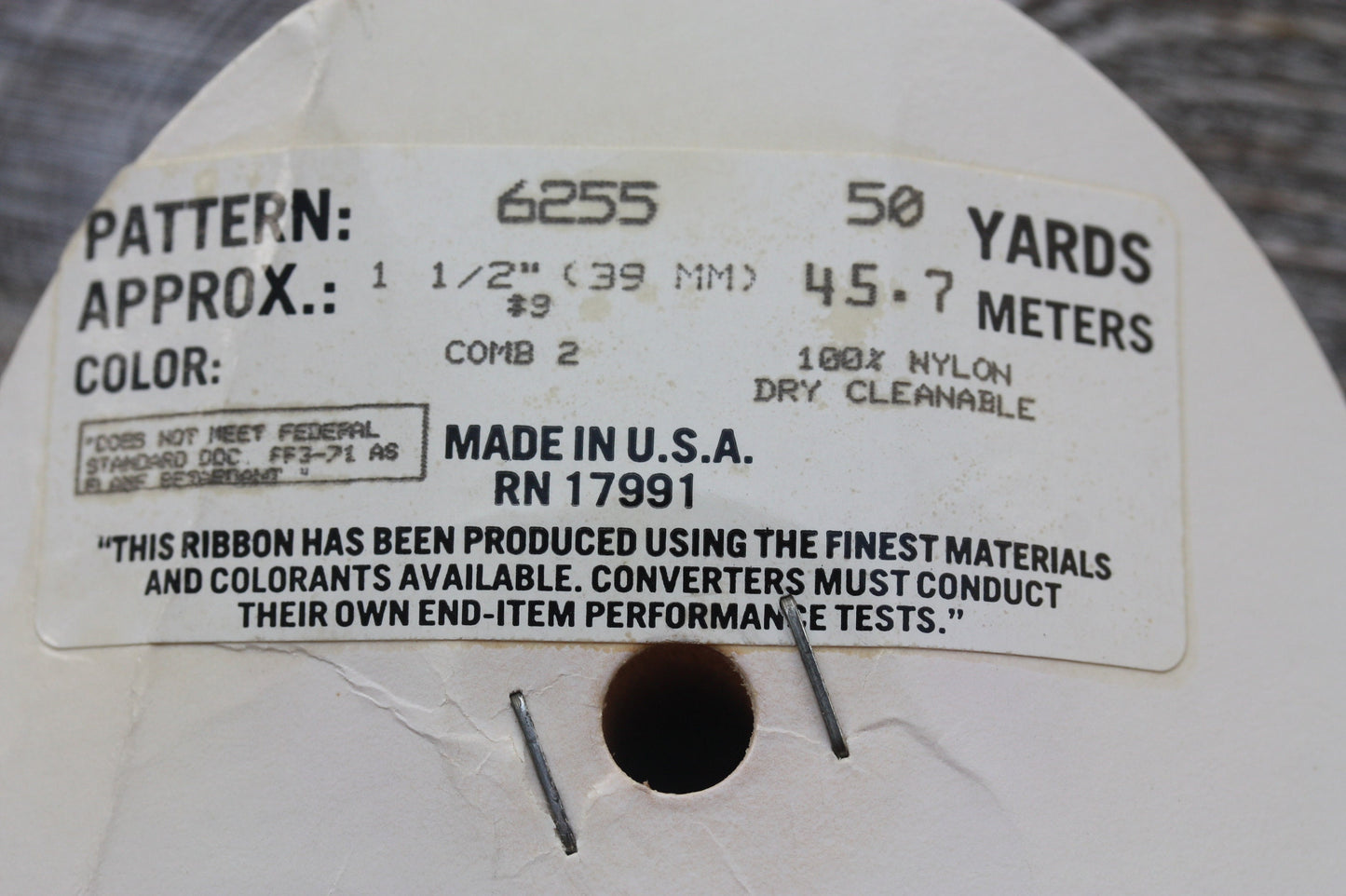 Vintage sheer floral ribbon lace - 1 and one-half inches wide - by the yard - 100% Nylon