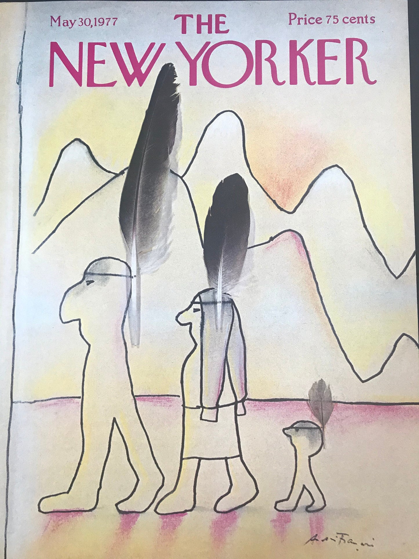 NEW YORKER Magazine cover - May 30, 1977