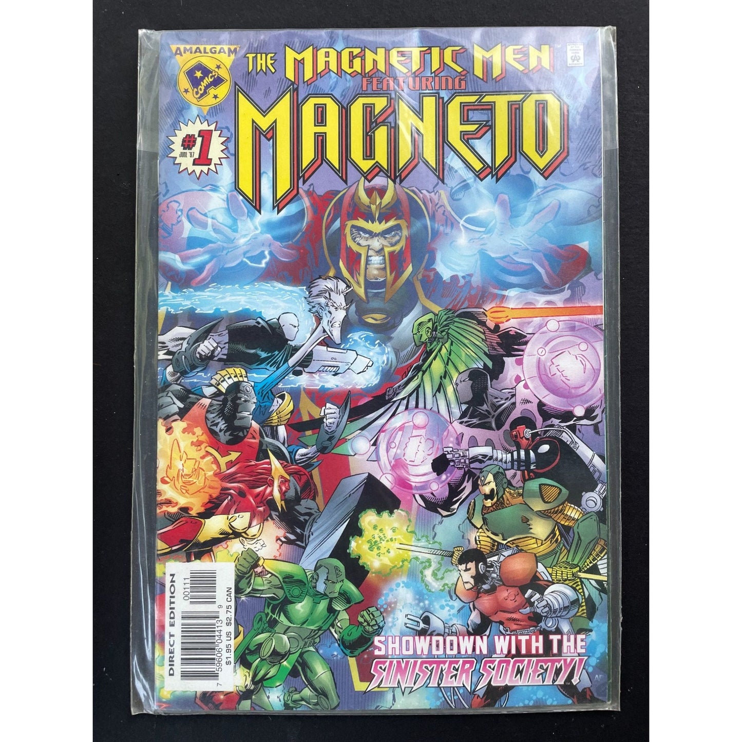 Vintage comic book -  The Magnetic Men featuring Magneto #1 Amalgam Comics DC Marvel Crossover X-Men