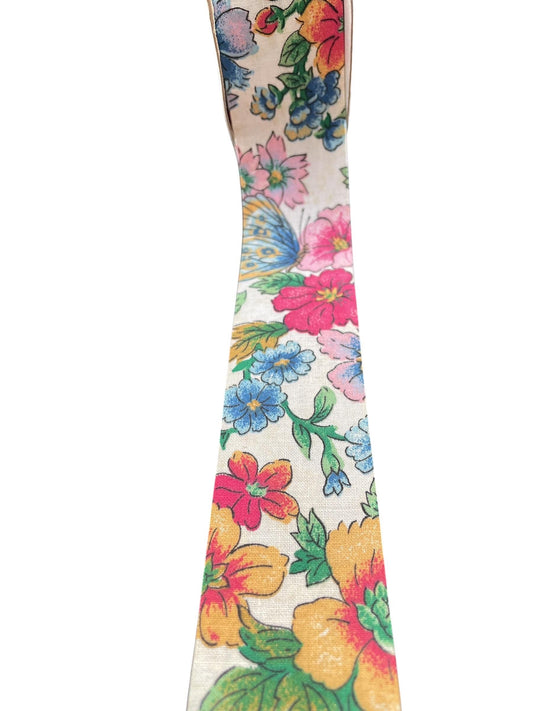 10 yards vintage Designer Dispatch charming floral Ribbon Trim Edging ~ Craft Sewing Embellishment - 1.25" wide