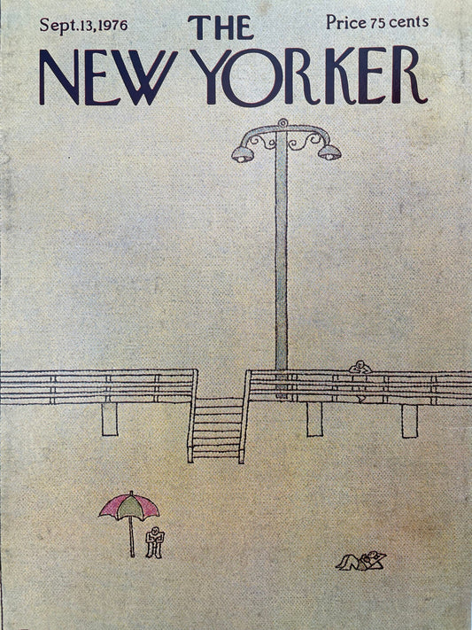 September 13, 1976 - The NEW YORKER Magazine original cover - fall at the beach