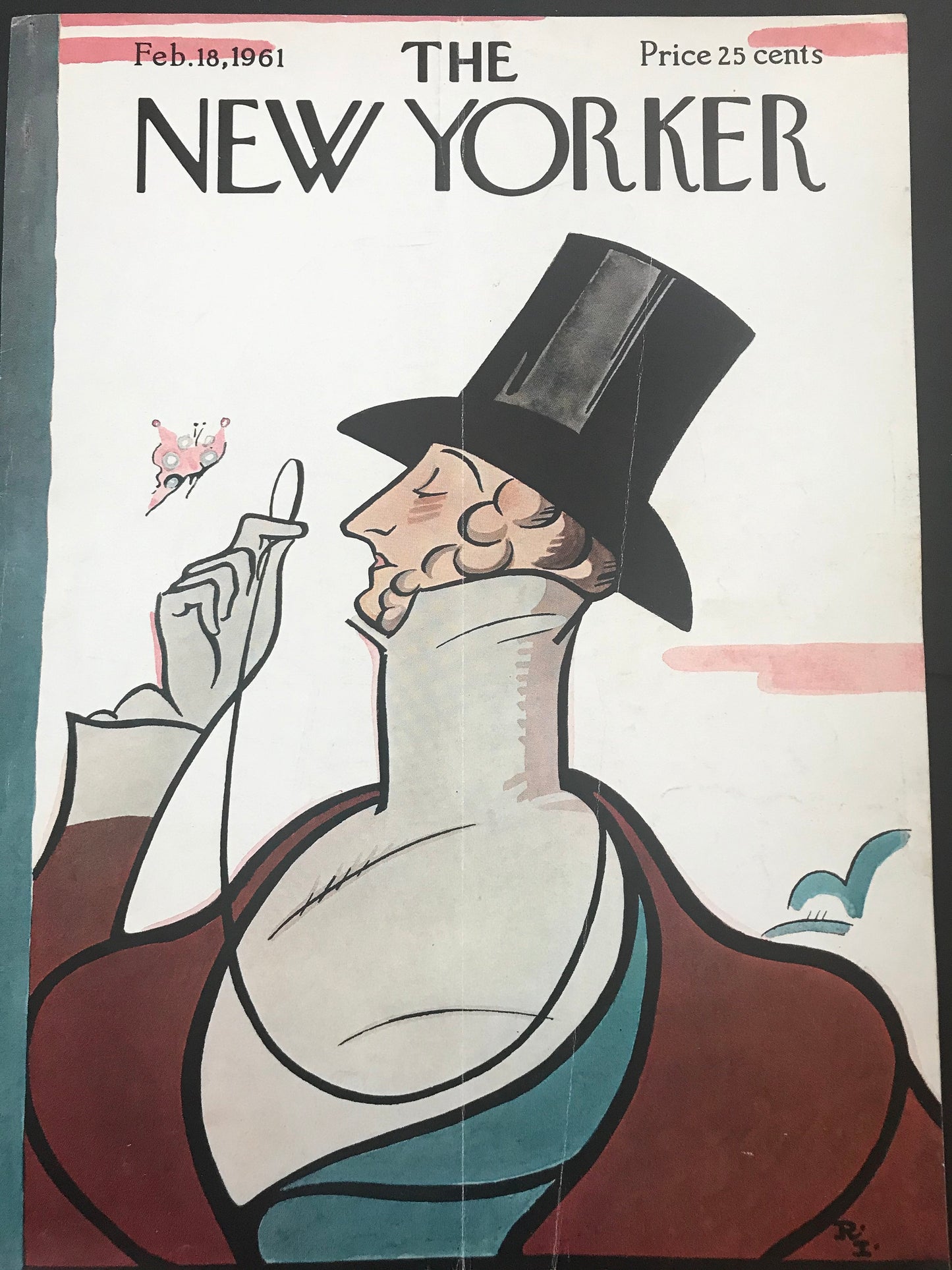 The NEW YORKER Magazine cover - February 18, 1961
