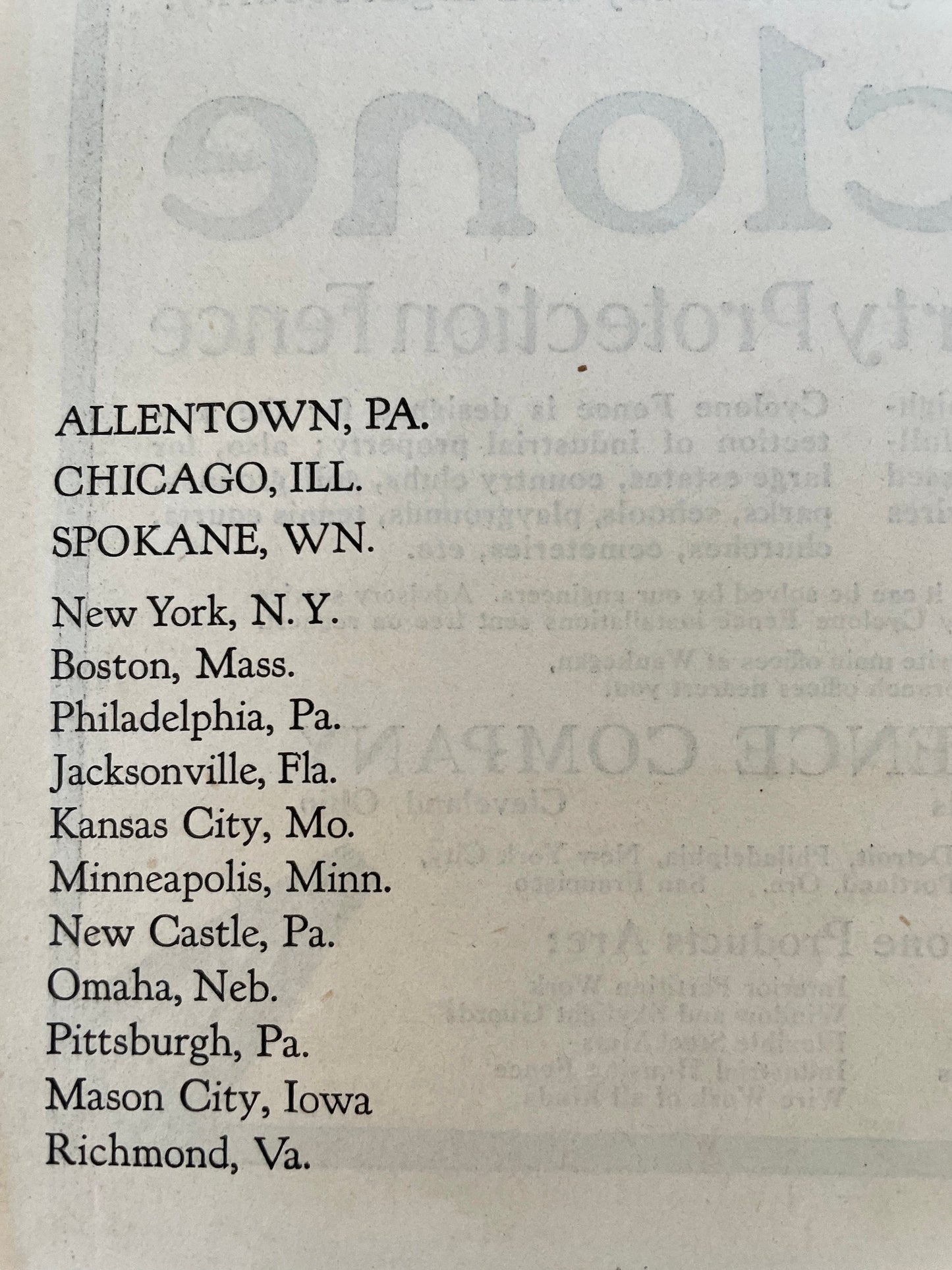 1919 Original Lehigh Portland Cement Company full page advertisement from a 1919 issue of The Saturday Evening Post