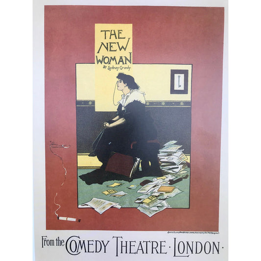 New Woman Print by Albert George Morrow - from vintage reproduction book of Les Maitres De L'Affiche" or "Masters of the Poster"