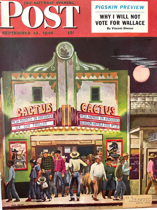 RARE - Saturday Evening Post - Original Cover - September 18, 1948