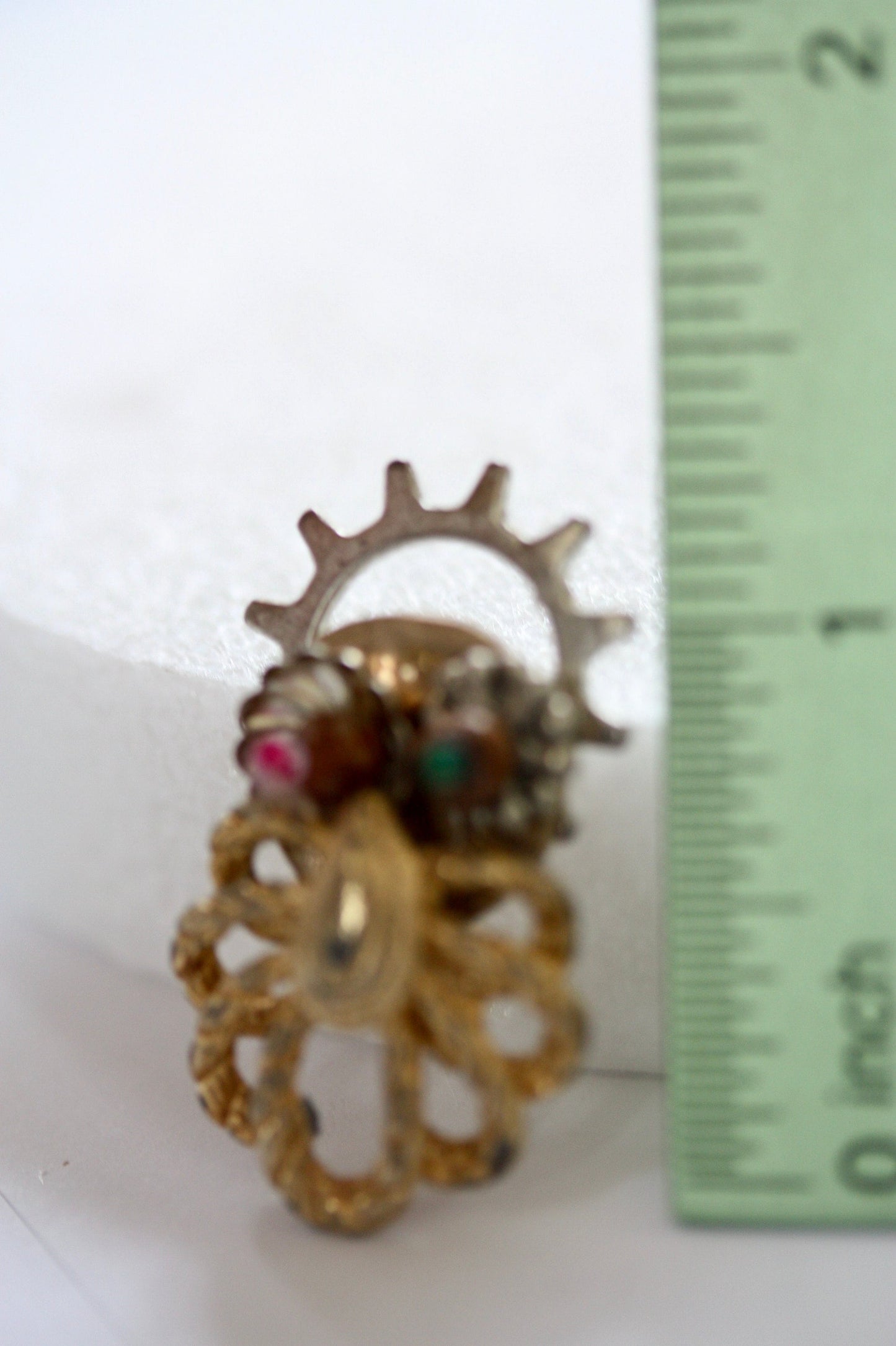 Handmade, one-of-a-kind assemblage art - bald man with beard - can be ordered as a necklace, lapel pin or magnet