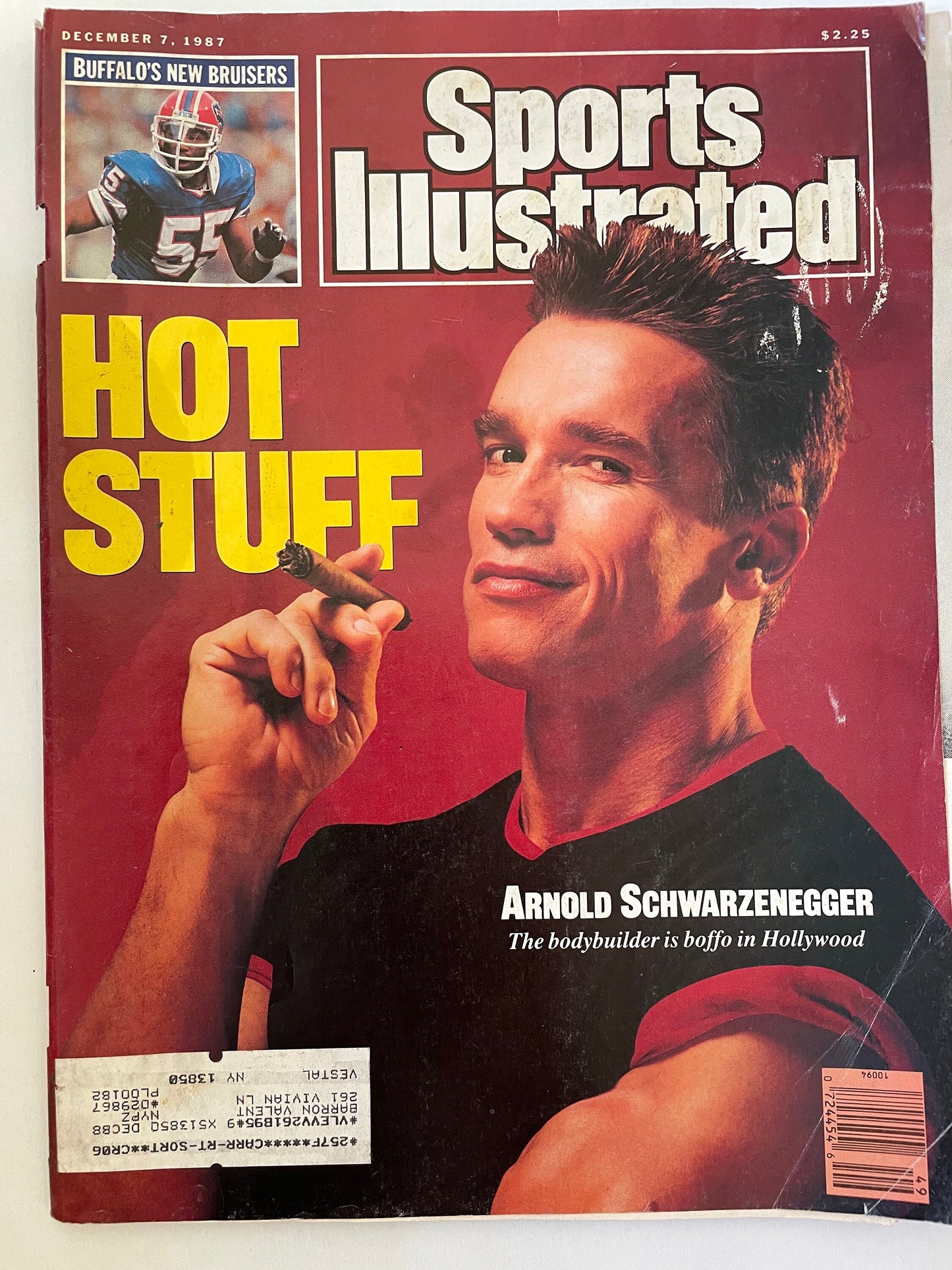 Sports Illustrated Magazine complete issue - December 7, 1987 - Arnold Schwarzenegger