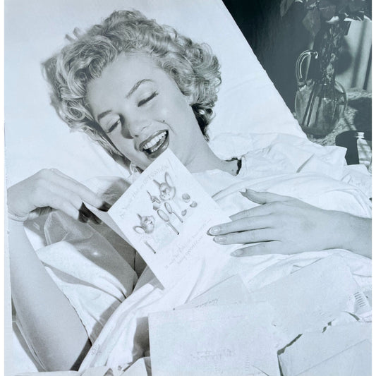 Marilyn Monroe - 10" x 10" print from a vintage book