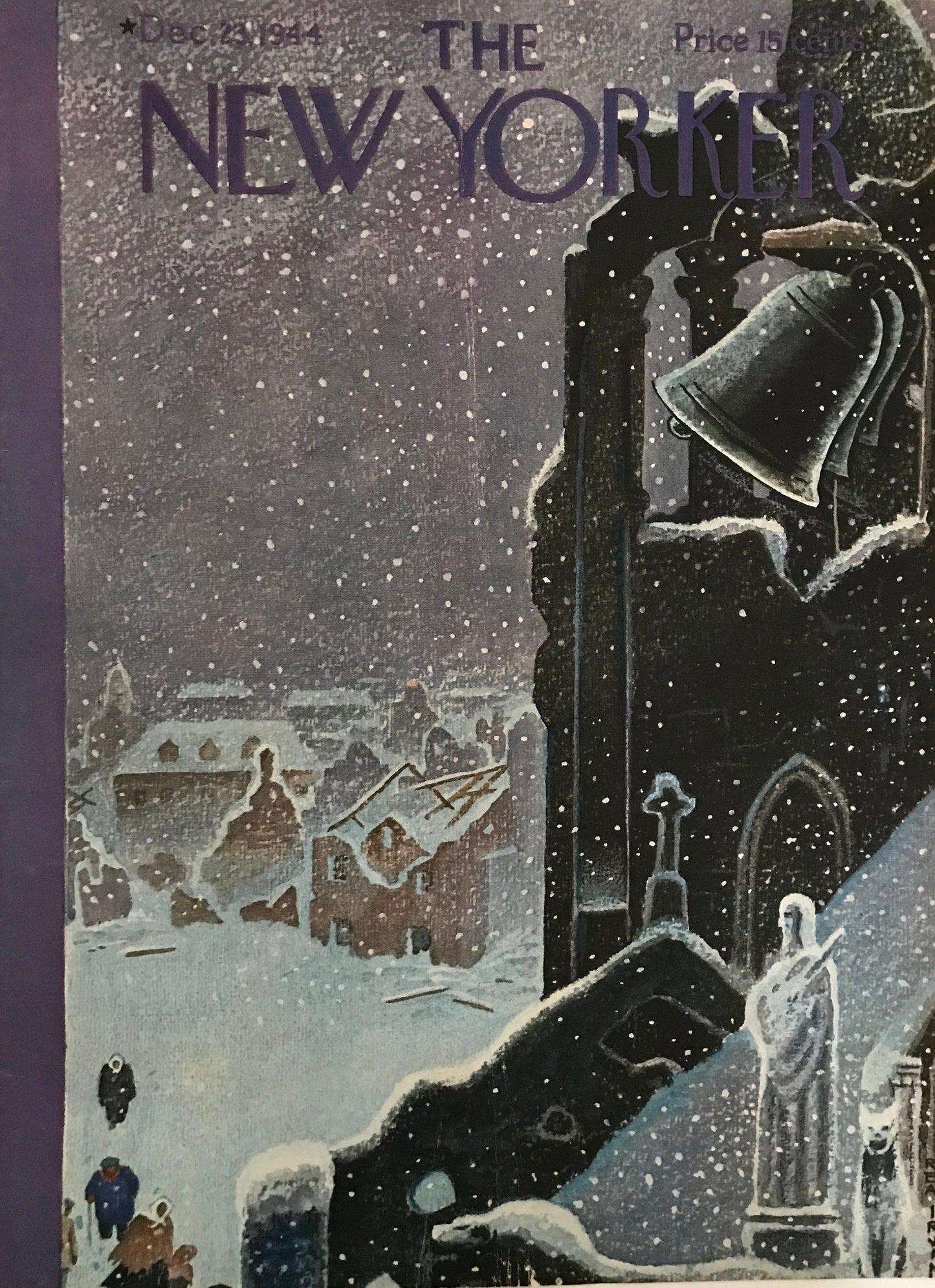 The NEW YORKER Magazine original cover - December 23, 1944 - Ready to frame!