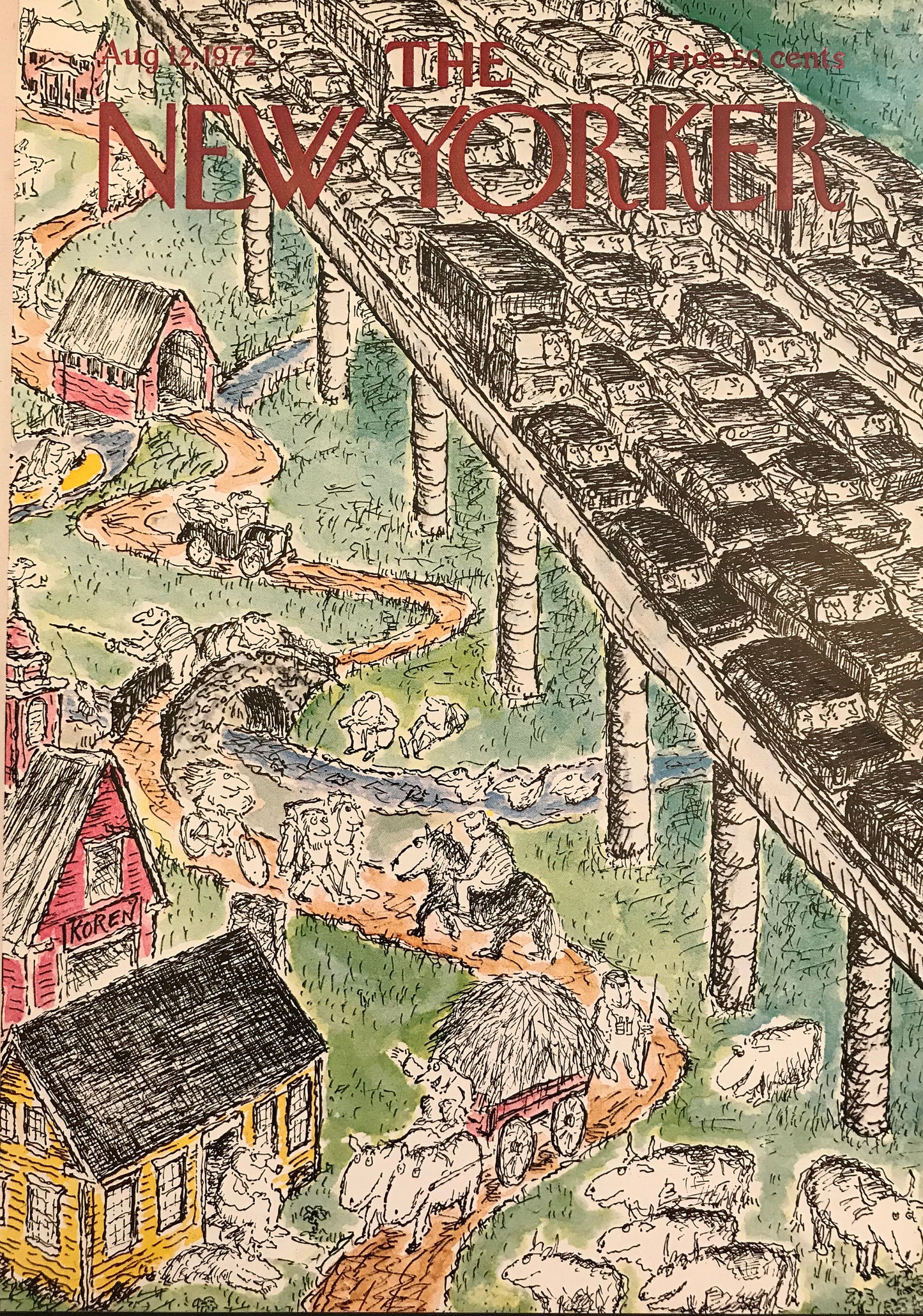 August 12, 1972 - The NEW YORKER Magazine original cover