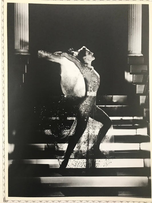 Old Hollywood  picture of dancer from vintage book - approx. 9" x 12" ready to frame or paper ephemera, scrapbook supplies, collage