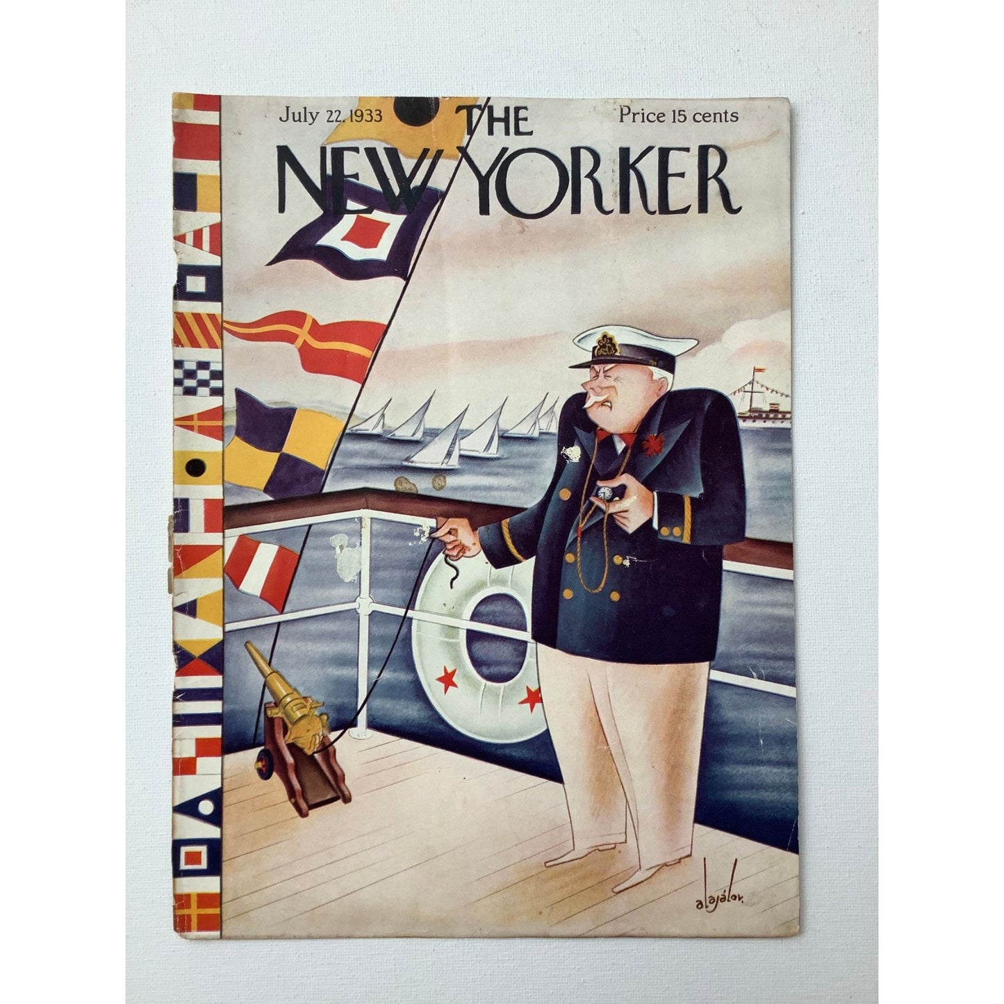 The NEW YORKER Magazine very rare original cover - July 22, 1933 - Alajov