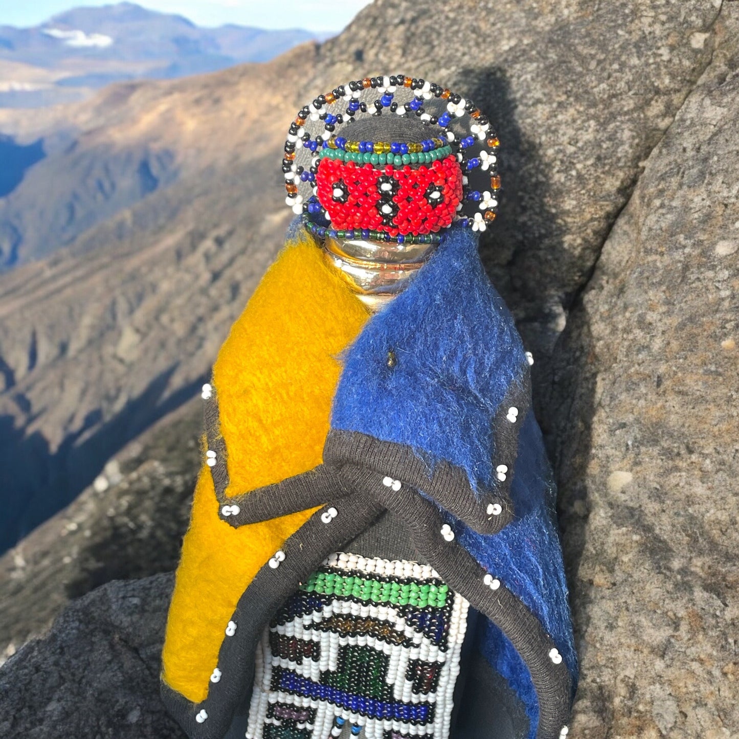 South African Ndebele Tribe Vintage handmade beaded ceremonial doll - exquisite, rare