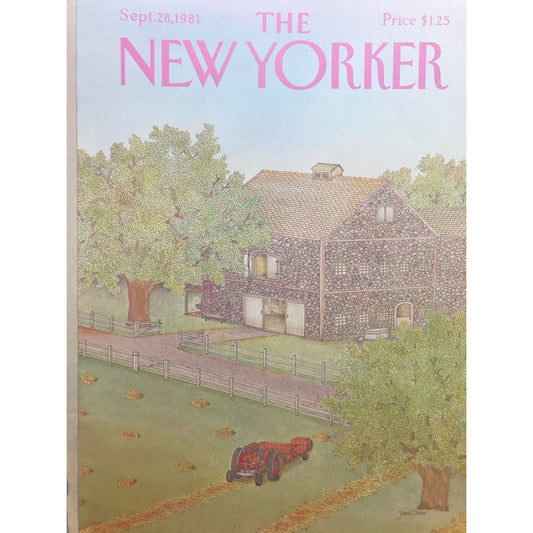 September 28, 1981 - The NEW YORKER - cover only