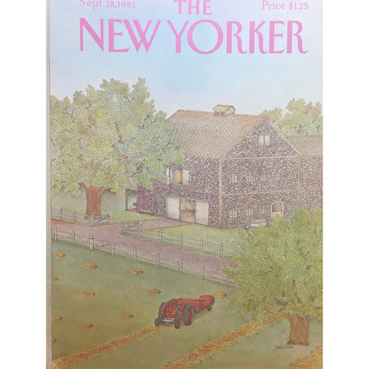 September 28, 1981 - The NEW YORKER - cover only