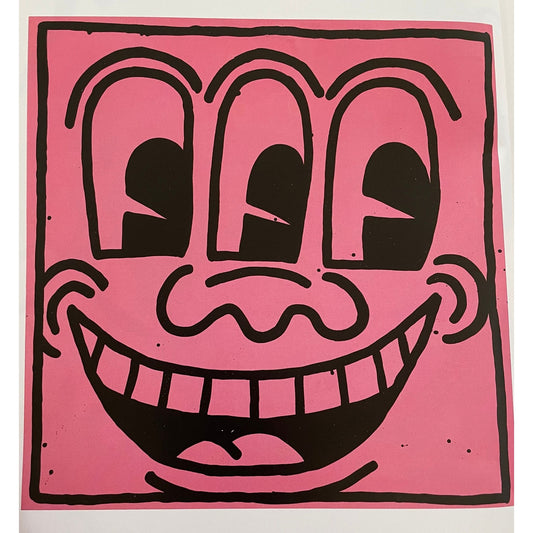 Keith Haring print from a vintage book